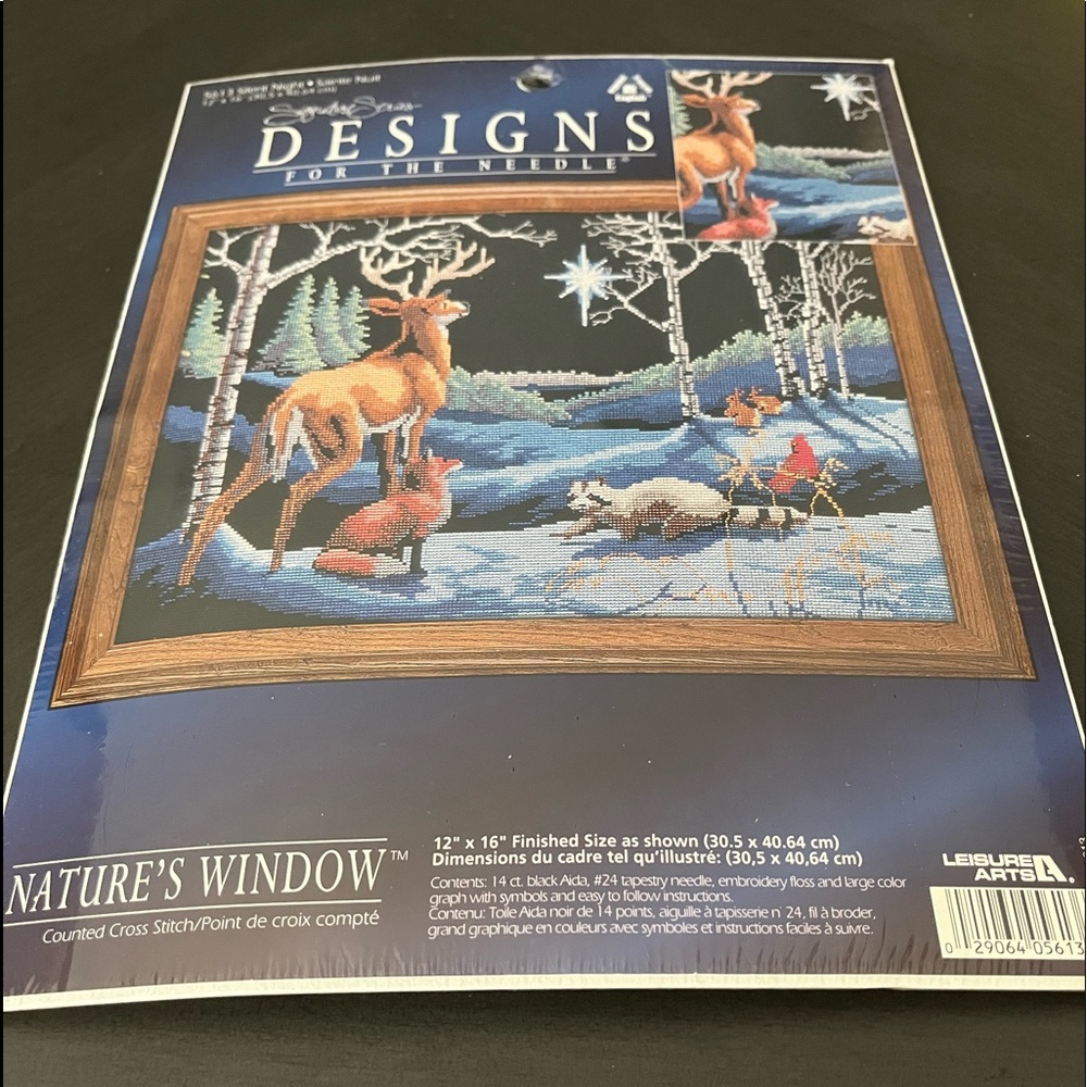 Cross stitch Signature series Silent Night 12”x16”(30.5x40.64cm) finished size